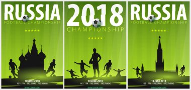 Futbol ya da futbol Tasarım poster el ile setleri doodle öğeleri ve futbol oyuncu siluet çizin. Futbol Şampiyonası