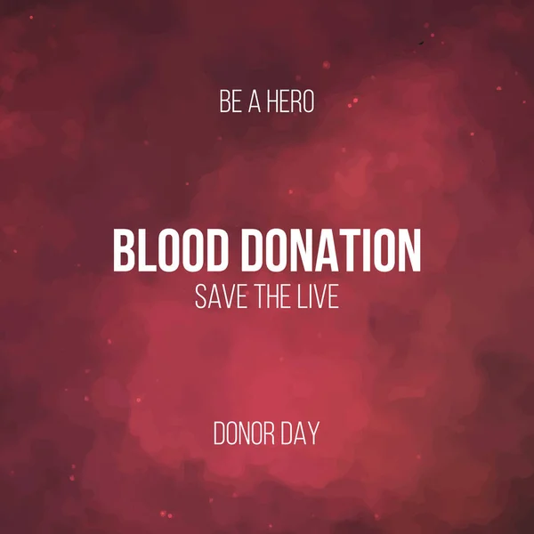 Донорство крови. Всемирный день донора. Векторная иллюстрация . — стоковый вектор