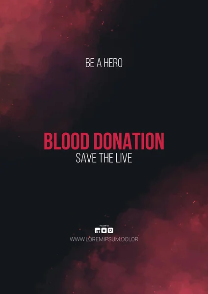 Donación de sangre. Día Mundial del Donante. Ilustración vectorial . — Vector de stock
