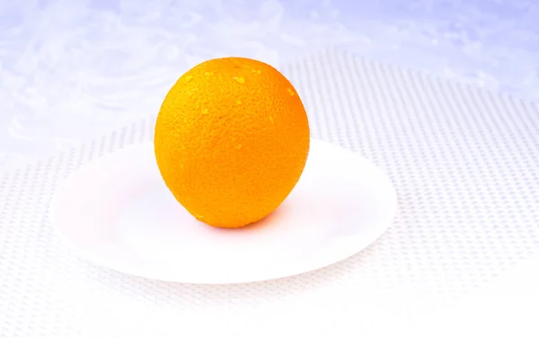 Verse Gele Sinaasappels Een Witte Achtergrond — Stockfoto