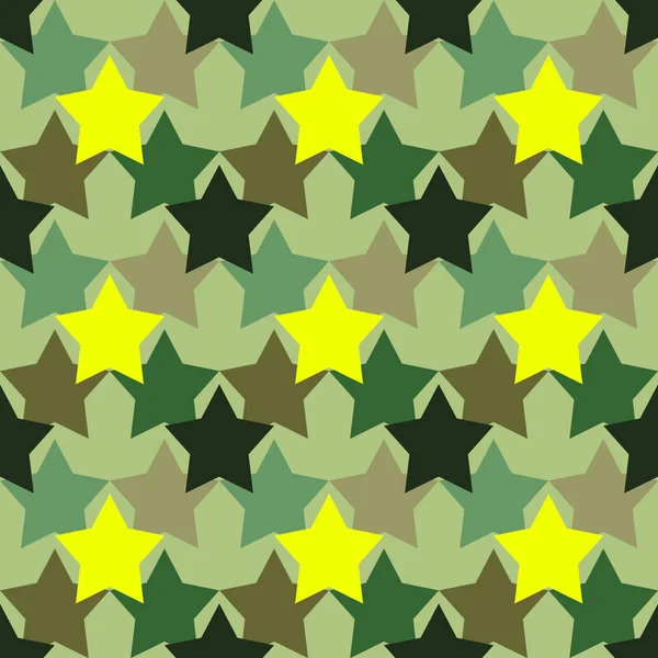Camouflage pattern with the stars — Stock Photo, Image