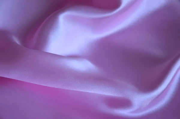 Lisse élégante soie rose peut utiliser comme fond, espace pour le texte — Photo