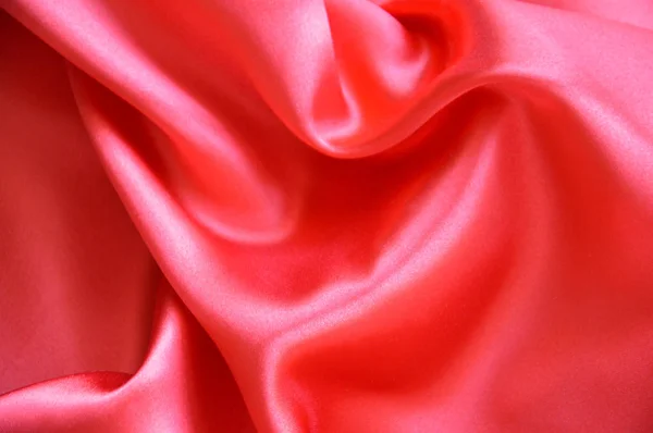 Smooth elegant crimson silk can use as background, space for text — Stock Photo, Image