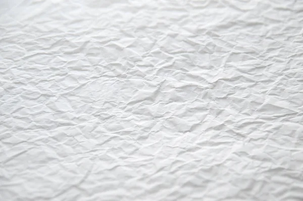 Textura de papel branco amassado — Fotografia de Stock