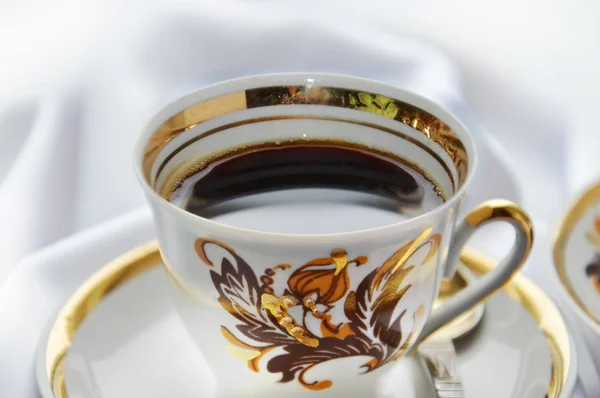Кофе из фарфора элегантная чашка из Риги кофе — стоковое фото