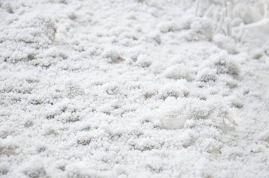 Hafif kış arkaplanı, kar dokusu, makro