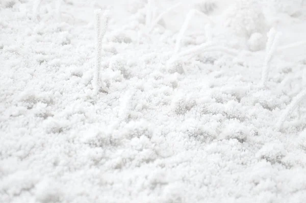 Fondo Invierno Ligero Textura Nieve Macro — Foto de Stock