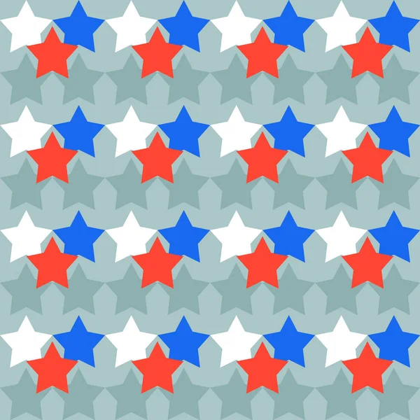 Camouflage Pattern Stars Seamless Tricolor — Stock Photo, Image