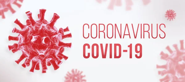 Banner Coronavirus Covid — Fotografie, imagine de stoc