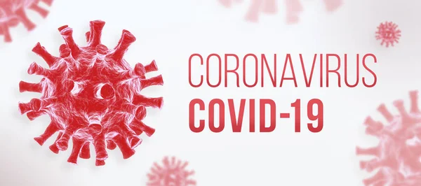 Banner Covid Del Coronavirus —  Fotos de Stock