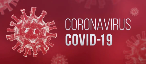 コロナウイルスCovid 19バナー — ストック写真