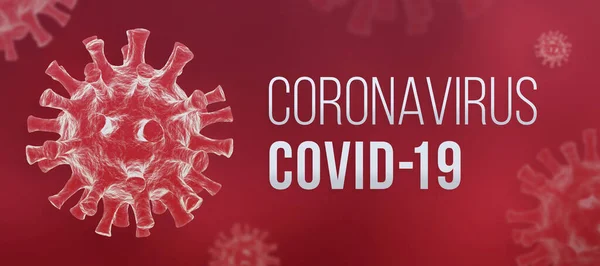 Coronavirus Covid Banner — Stockfoto