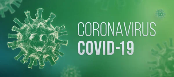 Coronavirus Covid Banner — Stock Photo, Image