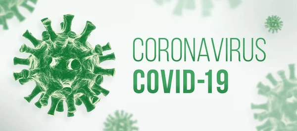 Banner Covid Del Coronavirus — Foto de Stock