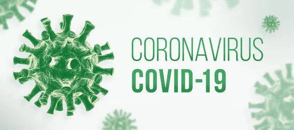 Bandiera Coronavirus Covid — Foto Stock