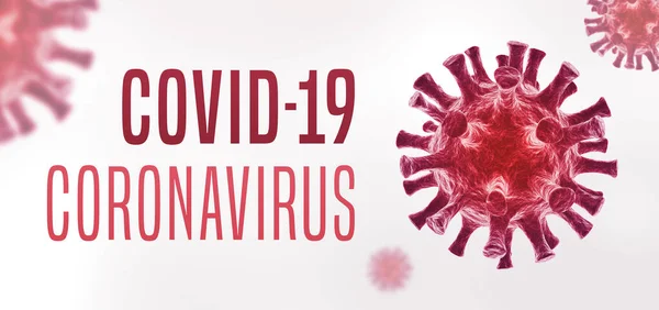 Bandiera Coronavirus Covid — Foto Stock