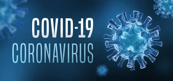 Coronavirus Covid Banner — Stock Photo, Image