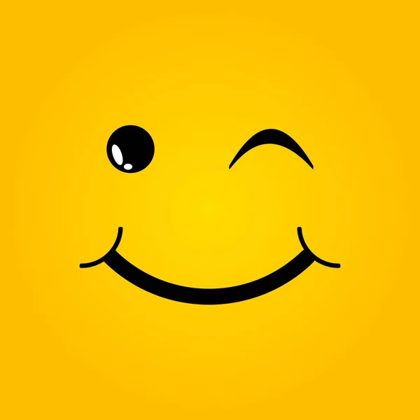 Design de modelo de ícone de sorriso . —  Vetores de Stock