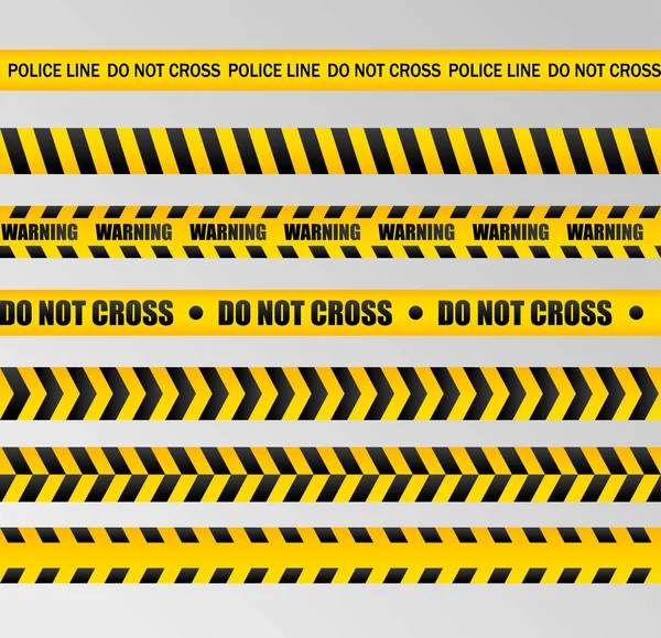 Caution lines isolated. — Stock Vector