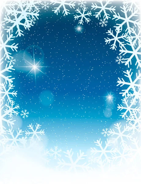Téli karácsonyi háttér. — Stock Vector