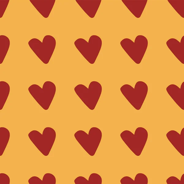 Valentine heart seamless repeat pattern design — ストックベクタ