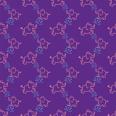 Pembe filler kusursuz tekrarlanan desen tasarımı.