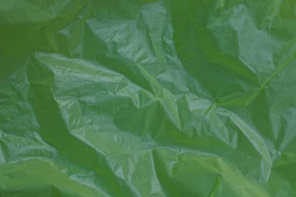 Зелений Пластиковий Фон Шматка Подрібненого Целофана — стокове фото