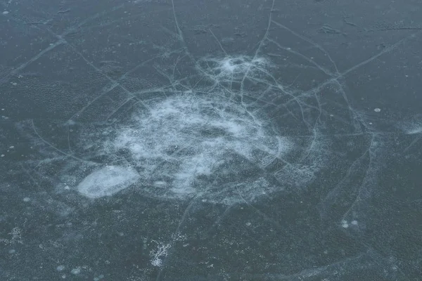 Природна Текстура Сірого Льоду Білих Тріщин — стокове фото