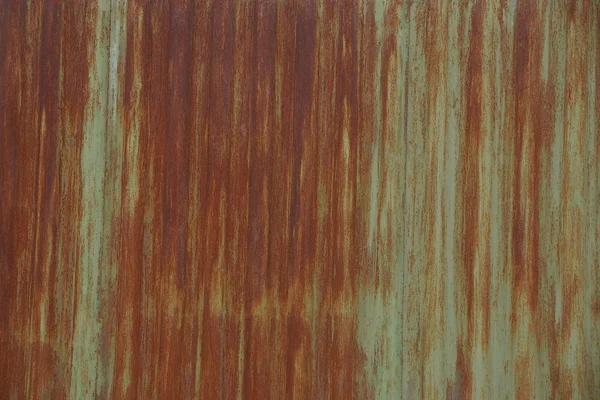 Iron Texture Part Old Green Metal Wall Brown Rust — 스톡 사진