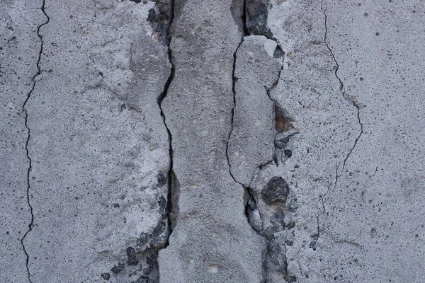 Gray Stone Texture Old Concrete Wall Cracks — Stock Photo, Image