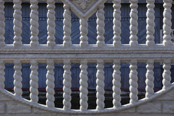 Gray Stone Texture Concrete Fence Series Holes — Stock Photo, Image