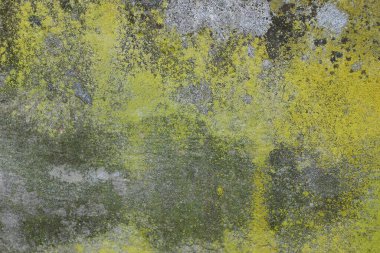 Temeldeki eski sarı gri beton duvarın renkli taş arka planı