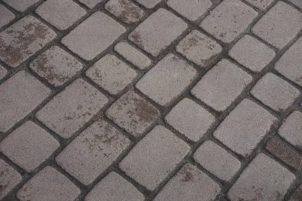 Textura Pedra Lajes Pavimentação Sujas Uma Estrada Rua — Fotografia de Stock