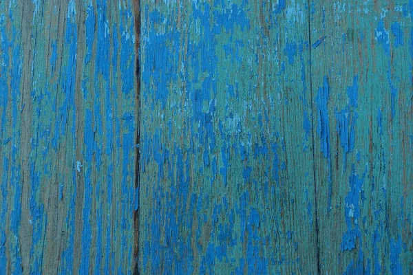 Kék Zöld Textúra Régi Kopott Táblák Kerítés Falán — Stock Fotó
