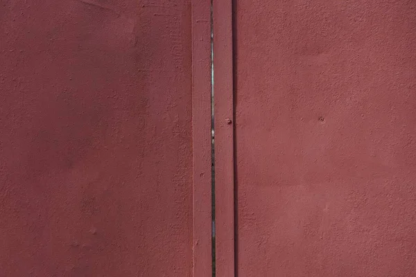 Texture Métallique Rouge Vieux Mur Fer Avec Une Couture Dans — Photo