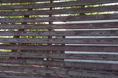 Çitin duvarındaki tahtaların kahverengi ahşap dokusu.