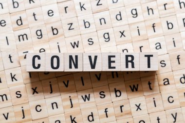 Küpler üzerine kelime kavramını dönüştür