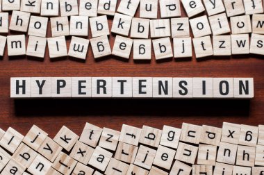 Küpler üzerinde hipertansiyon kelimesi kavramı