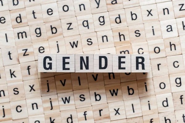Concetto di parola di genere sui cubi — Foto Stock
