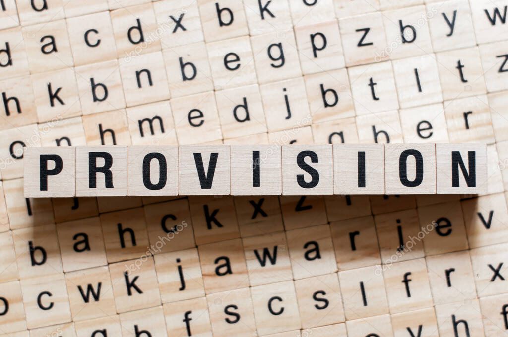 Provision word concept
