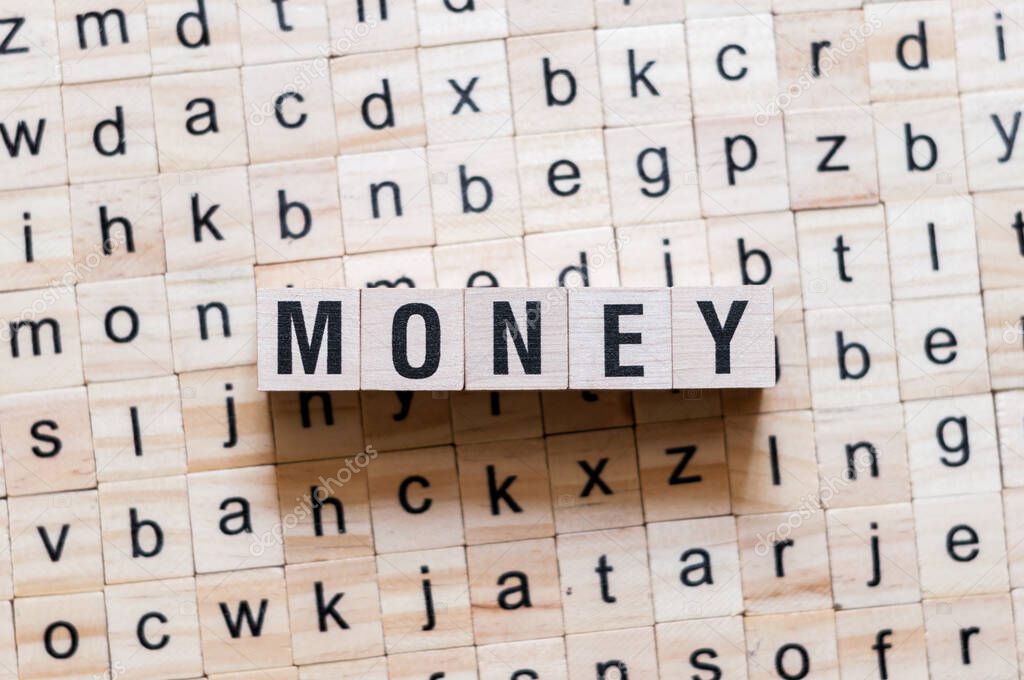 Money word concept