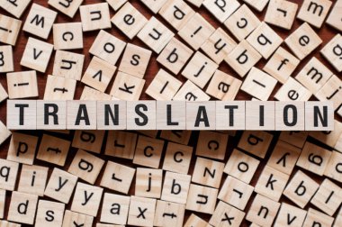 Translation word concept clipart