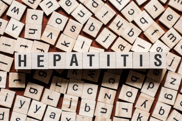 Concepto de palabra Hepatitis — Foto de Stock