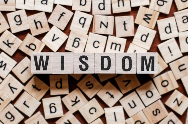 Conceito de palavra WISDOM — Fotografia de Stock