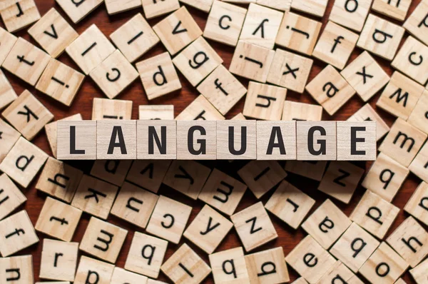 Concepto de palabra lingüística — Foto de Stock