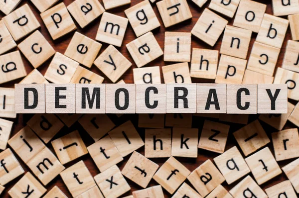 Έννοια λέξης δημοκρατίας — Φωτογραφία Αρχείου