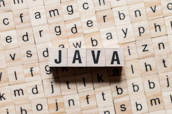 Java programming language word concept