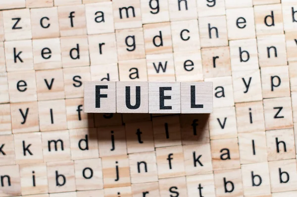 Conceito palavra combustível — Fotografia de Stock