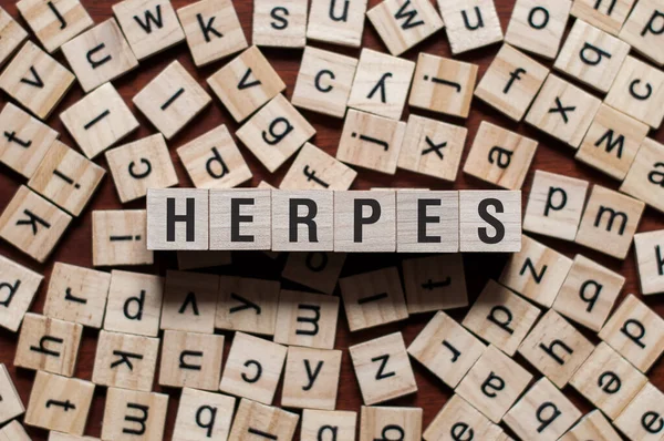 Concepto de la palabra Herpes — Foto de Stock