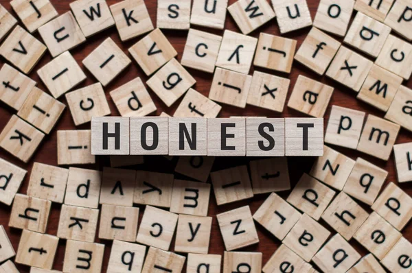 Conceito de palavra mais honesto — Fotografia de Stock